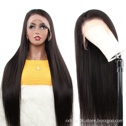 Hot Sale Transparent Lace Front Wig With Baby Hair,40 Inch Long Human Hair Wig,Cuticle Aligned Double Drawn30 Inch Hair Wig
